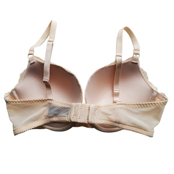 HEIDI KLUM NWOT MAXimum Lift Push Up Plunge Bra Nude 36C - Picture 5 of 11